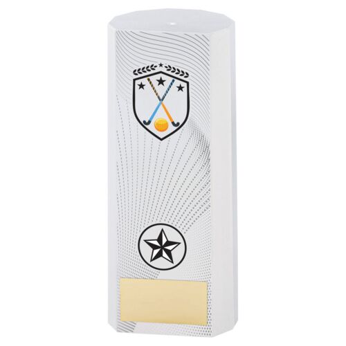 White Plastic Filled Column Hockey (1In Cen) - 7In Thumbnail