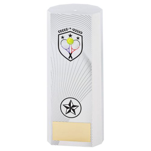 White Plastic Filled Column Tennis (1In Cen) - 7In Thumbnail