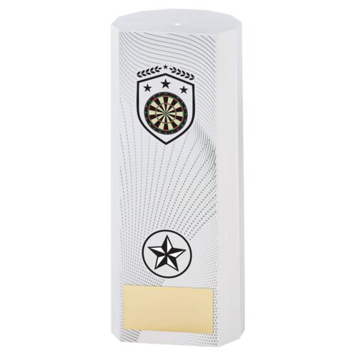 White Plastic Filled Column Darts (1In Cen) - 6In Thumbnail