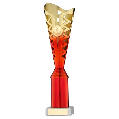 Gold/Red Plastic Titan Cup Assembled On Marble (1In Cen) - 11.75In Thumbnail