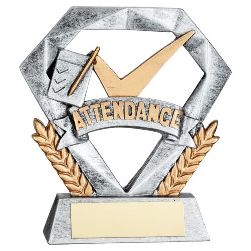 Pew/Gold Attendance Mini Diamond With Plate - 4In Thumbnail