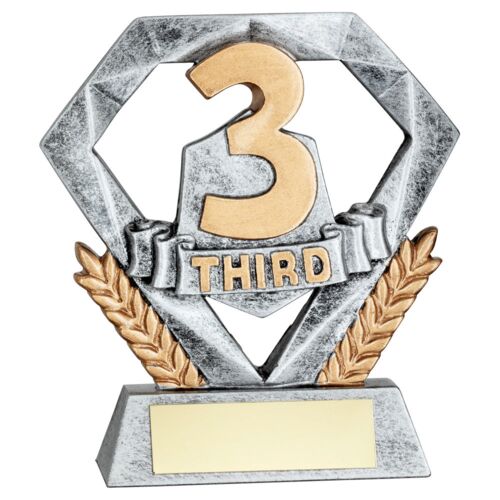 Pew/Gold Third Mini Diamond With Plate - 4In Thumbnail