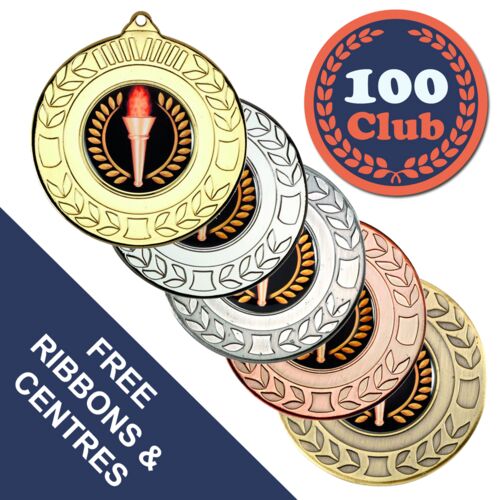 100 Club Wreath Medal Thumbnail