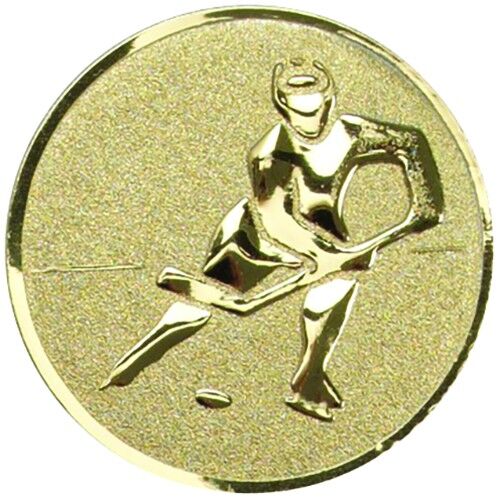 Metal Ice Hockey Centre 50Mm - Gold 2" Thumbnail
