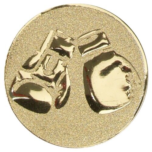 Metal Boxing Gloves Centre 50Mm - Gold 2" Thumbnail