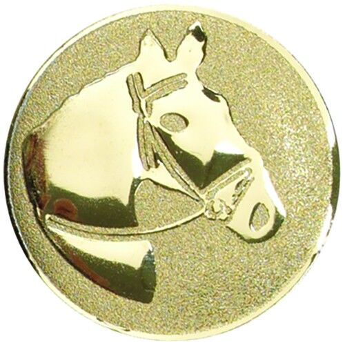 Metal Horsehead Centre 25Mm - Gold 1" Thumbnail
