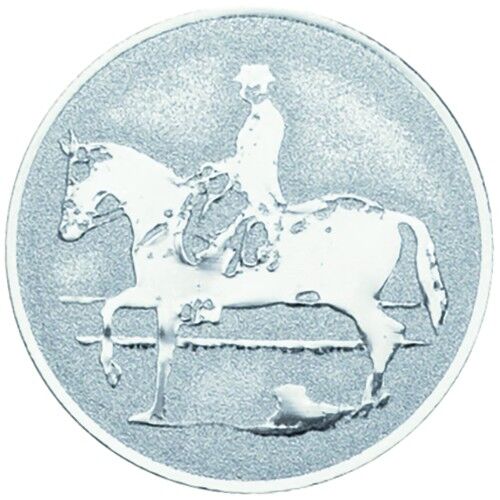 Metal Equestrian Centre 25Mm - Silver 1" Thumbnail