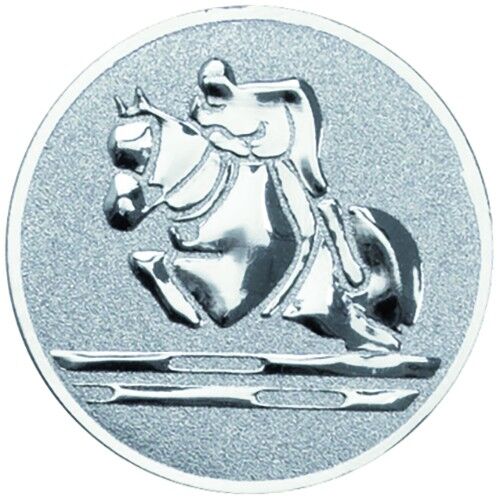 Metal Showjumping Centre 25Mm - Silver 1" Thumbnail