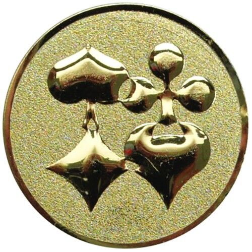 Metal Cards Centre 25Mm - Gold 1" Thumbnail