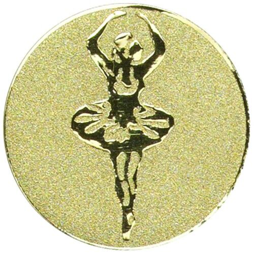 Metal Ballerina Centre 25Mm - Gold 1" Thumbnail