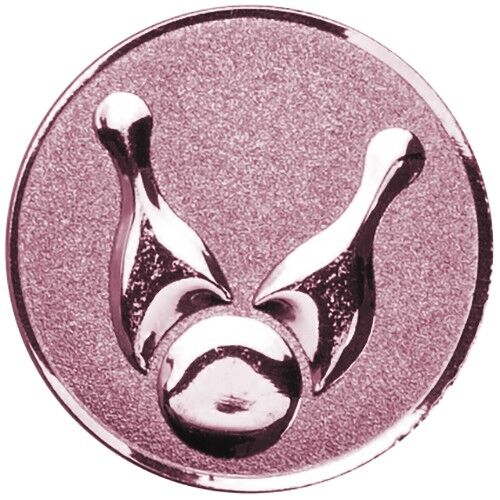 Metal Ten Pin Bowling Centre 25Mm - Bronze 1" Thumbnail