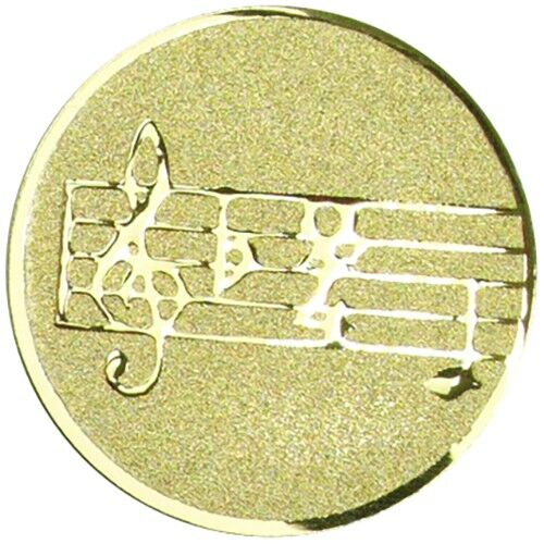 Metal Music Centre 25Mm - Gold 1" Thumbnail