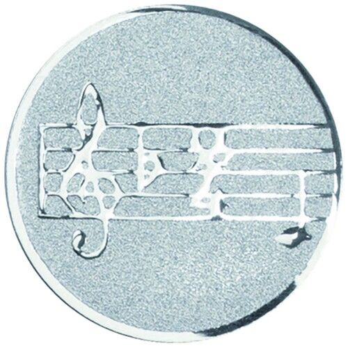 Metal Music Centre 25Mm - Silver 1" Thumbnail