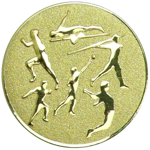Metal Multi Athletics Centre 25Mm - Gold 1" Thumbnail