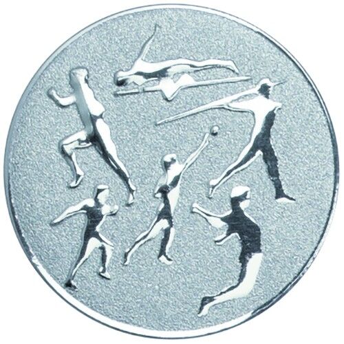 Metal Multi Athletics Centre 25Mm - Silver 1" Thumbnail
