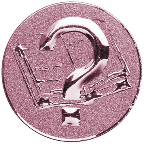 Metal Quiz Centre 25Mm - Bronze 1" Thumbnail