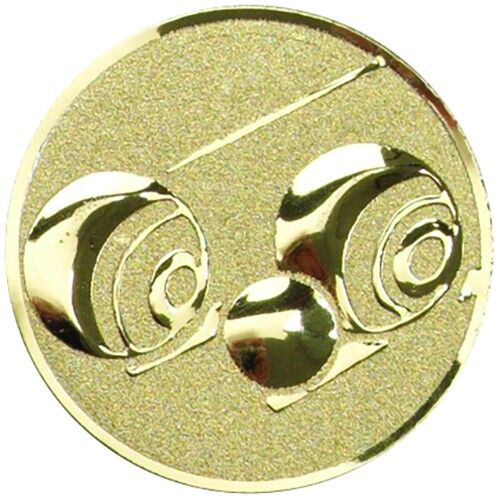 Metal Lawn Bowls Centre 25Mm - Gold 1" Thumbnail