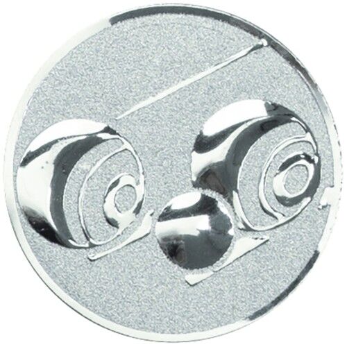 Metal Lawn Bowls Centre 25Mm - Silver 1" Thumbnail