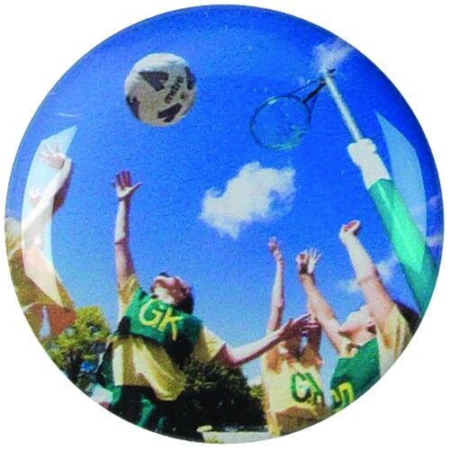 Acrylic Photo Action Centre Netball - 1" Thumbnail