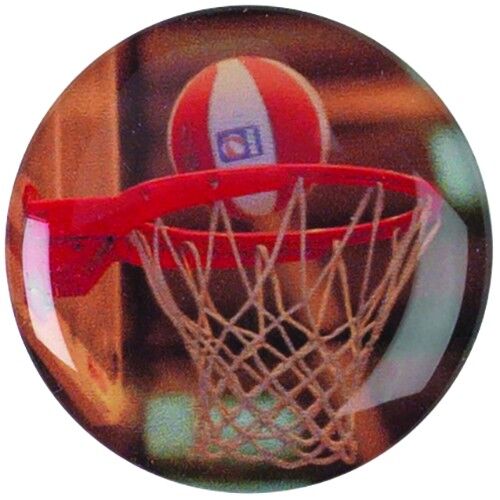 Acrylic Photo Action Centre Basketball - 1" Thumbnail