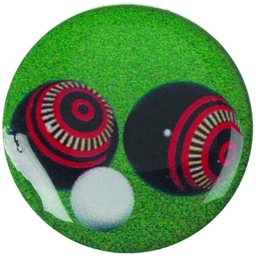 Acrylic Photo Action Centre Lawn Bowls - 1" Thumbnail