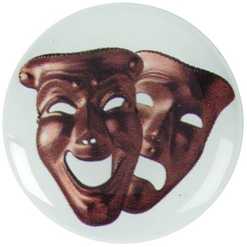 Acrylic Photo Action Centre Drama Mask - 1" Thumbnail