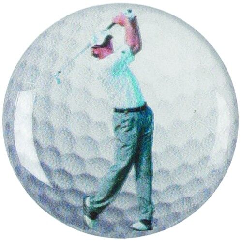 Acrylic Photo Action Centre Male Golf - 1" Thumbnail